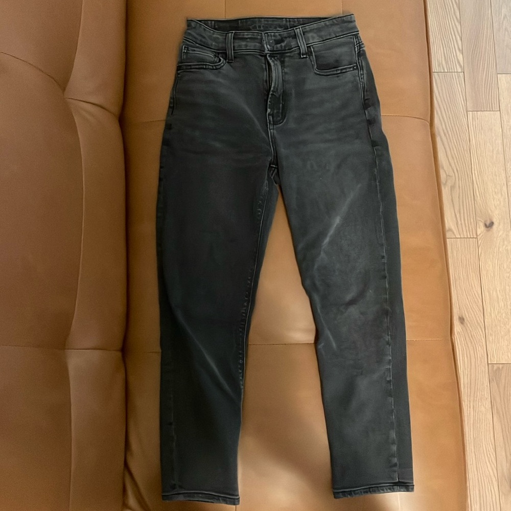 American Eagle Faded Black Mom Jeans